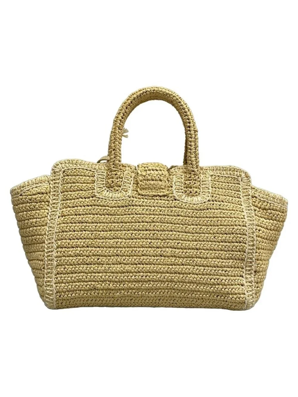 Saint Laurent Paris Handbag Baby Downtown Cabas Ivory Leather